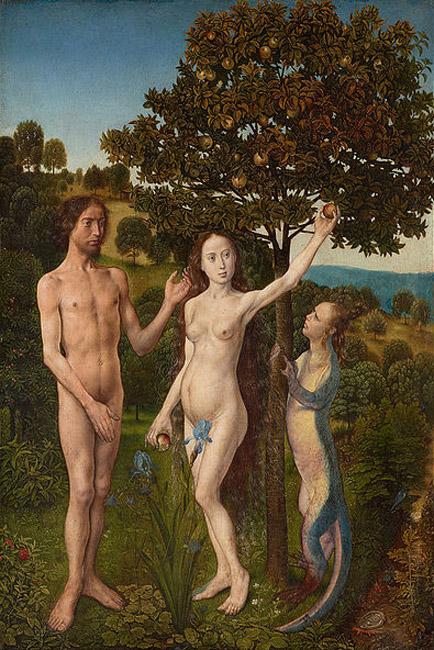 Hugo van der Goes The Fall of Adam (mk08) Sweden oil painting art